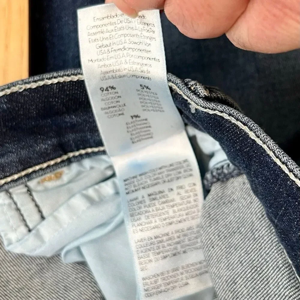 Mother The Hustler Ankle Fray Distressed Denim Jean 26